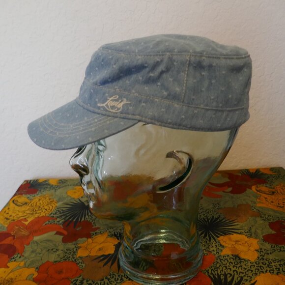Levi's Levi Strauss & Co Signature Chambray Military Army Cadet Cap Hat Medium - Picture 1 of 14